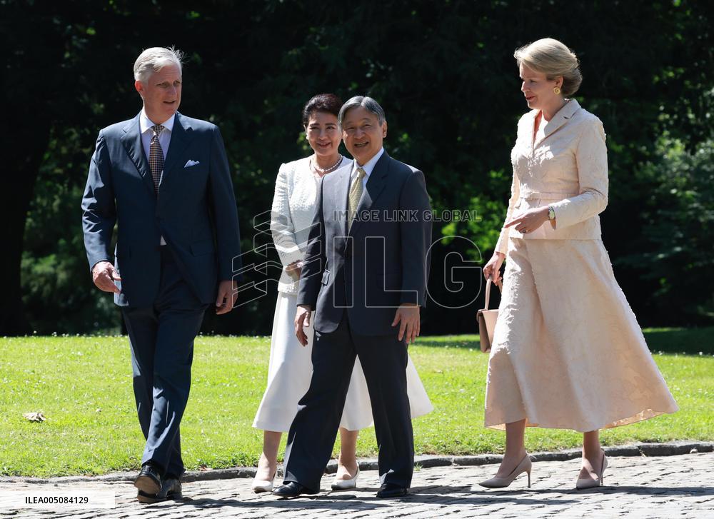 Japan emperor, empress in Brussels