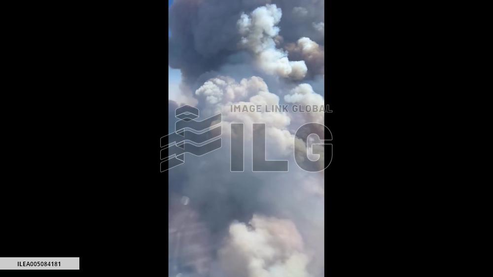 US: Aerial Footage Captures Massive Smoke From Iron Fire Burning in Utah