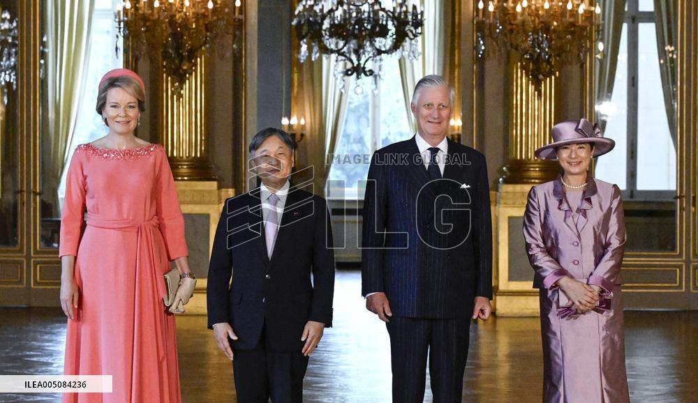 Japan emperor, empress in Brussels