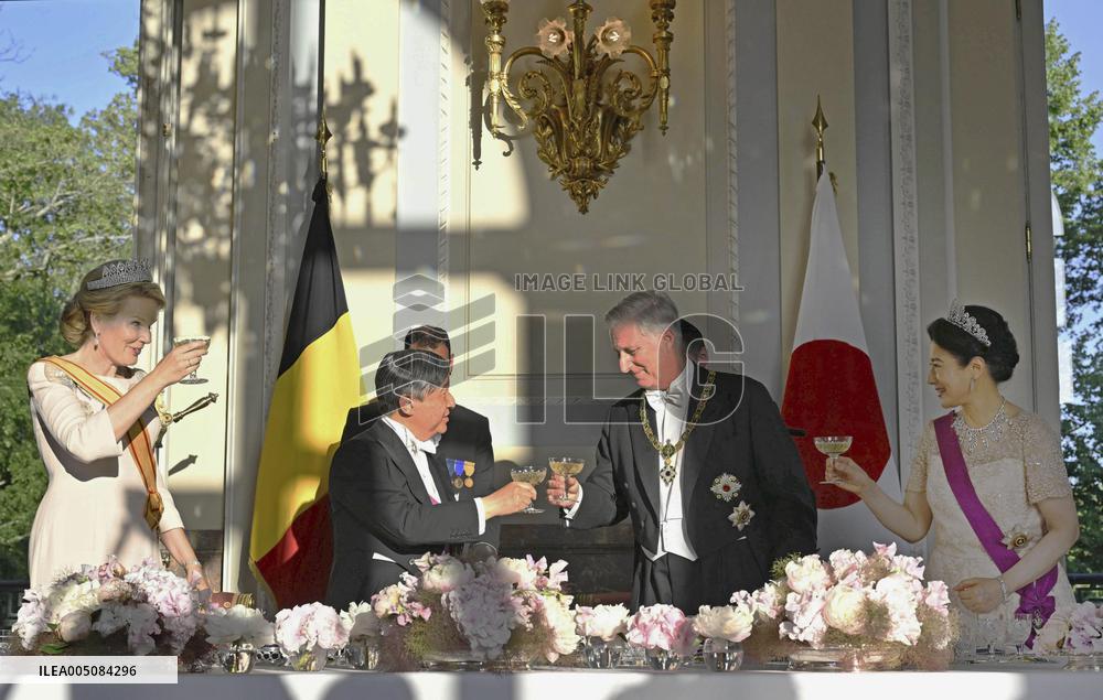 Japan emperor, empress in Brussels