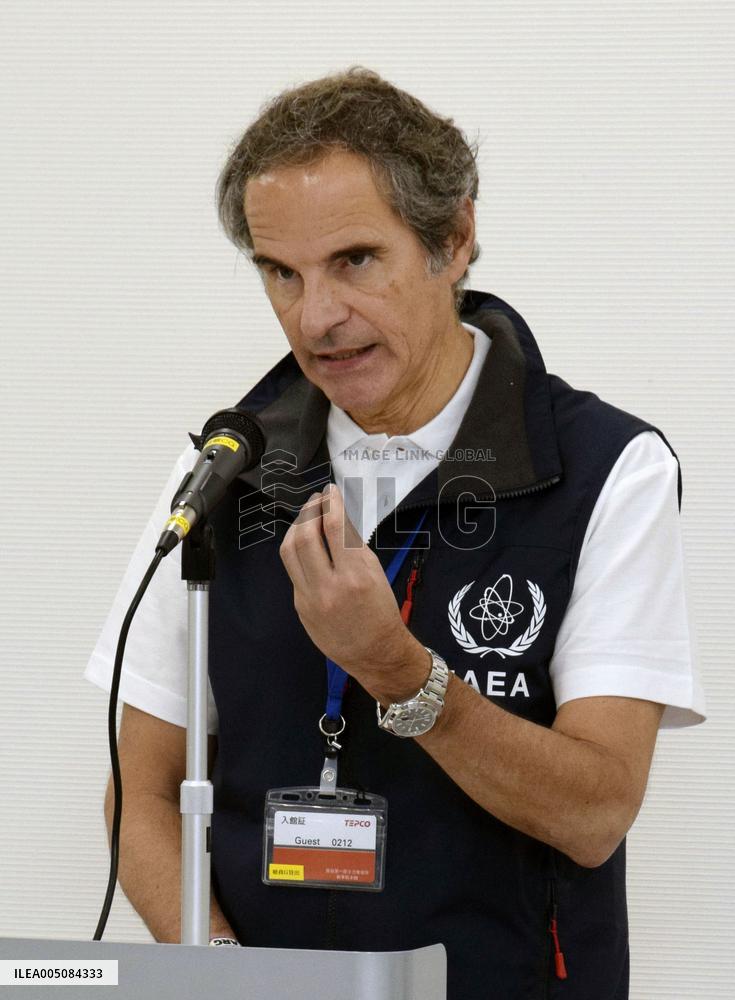 IAEA chief Grossi at Fukushima nuclear power plant