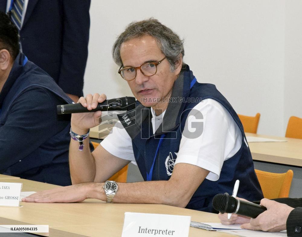 IAEA chief Grossi at Fukushima nuclear power plant
