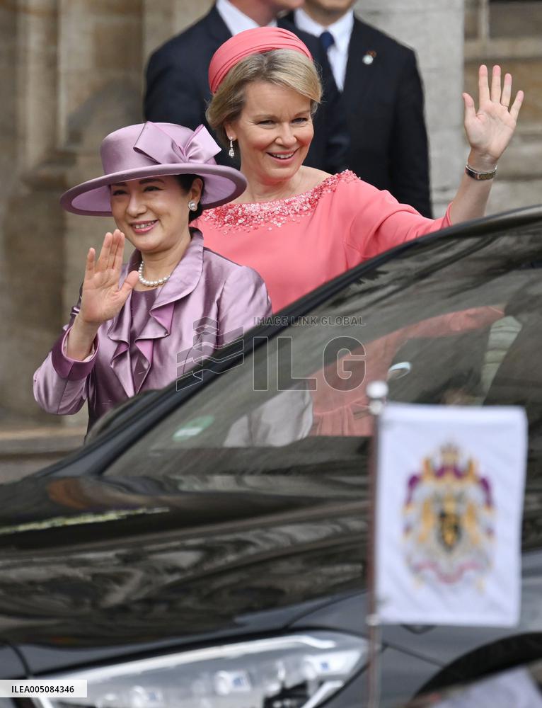Japan emperor, empress in Brussels