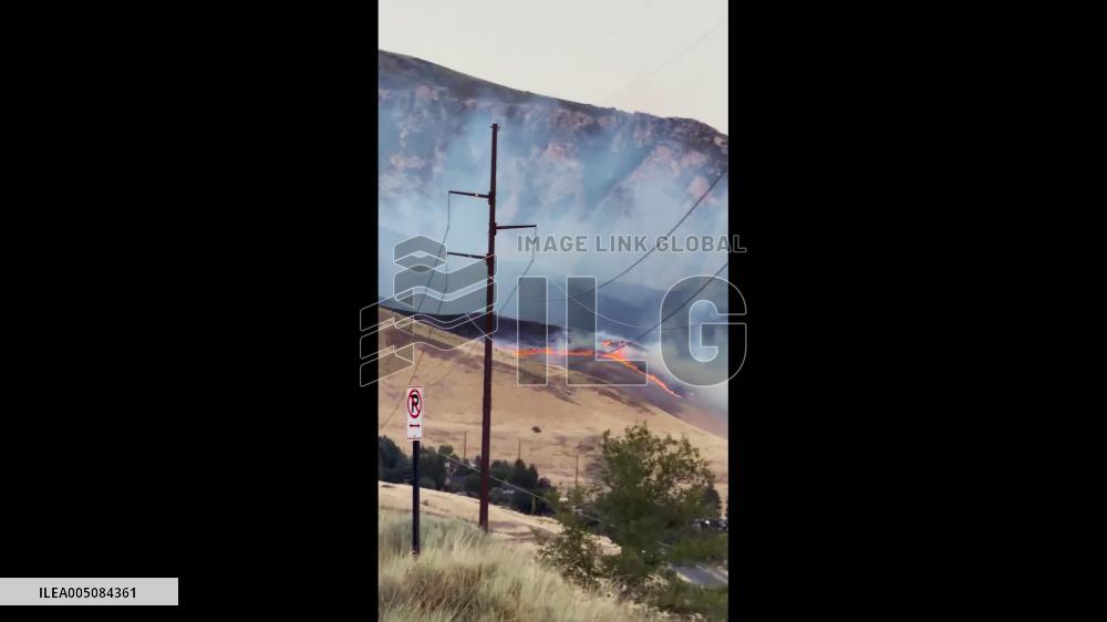 US: Bonneville Fire Threatens University of Utah Area in Salt Lake City 3