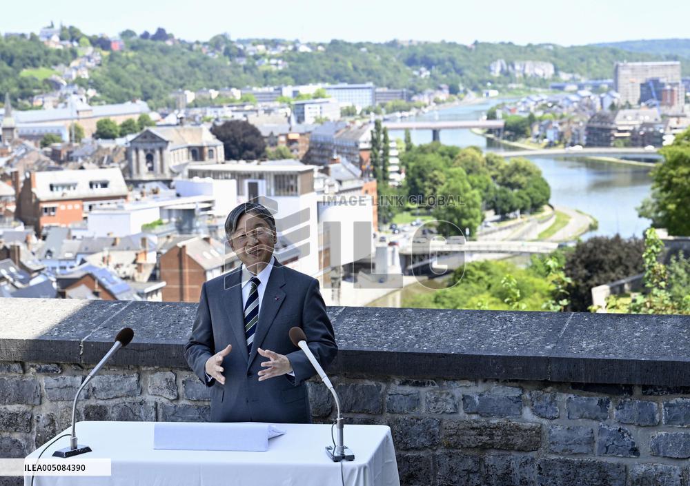 Japan's Emperor Naruhito in Belgium