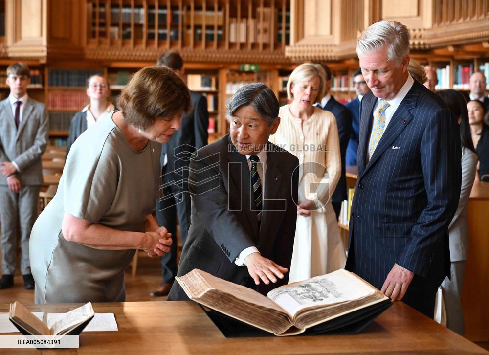 Japan's Emperor Naruhito in Belgium