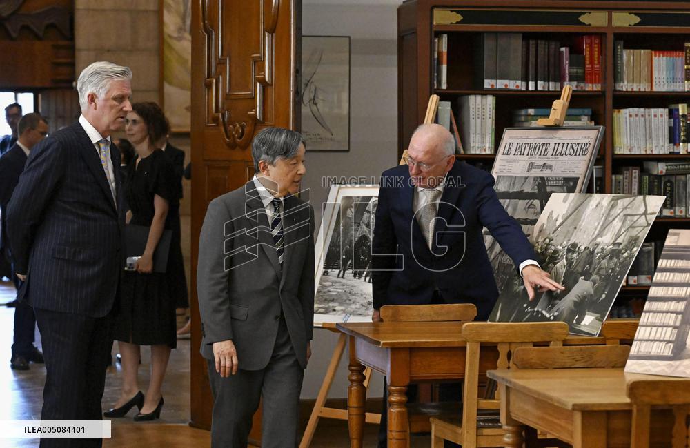 Japan's Emperor Naruhito in Belgium