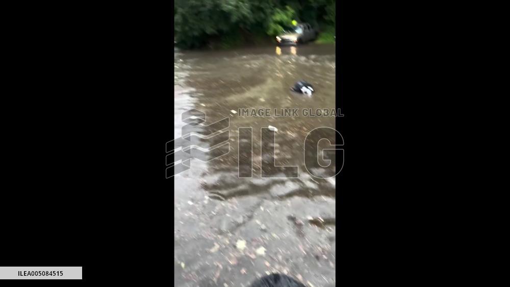 US: Severe Storms Flood Philadelphia Streets