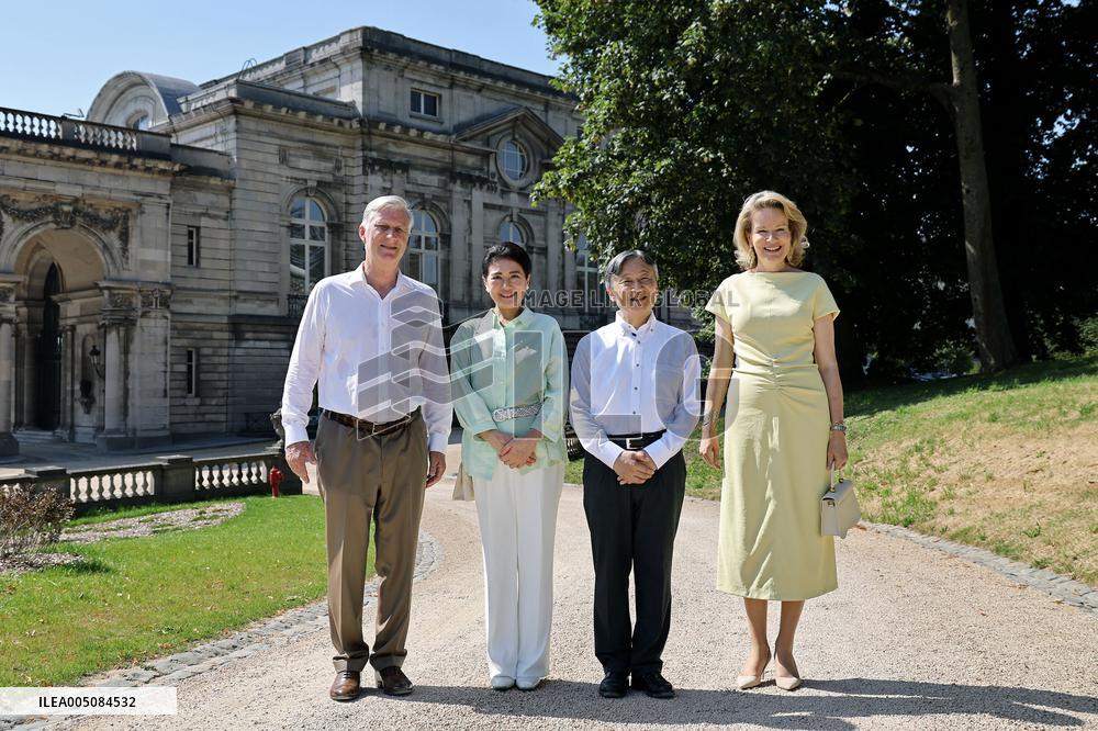 Japan emperor, empress in Brussels