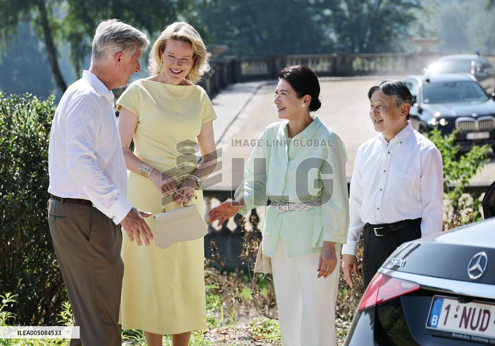 Japan emperor, empress in Brussels