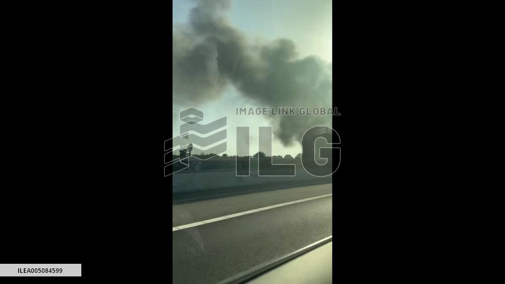 UK: Double-Decker Electric Bus Destroyed by Fire at West London Depot