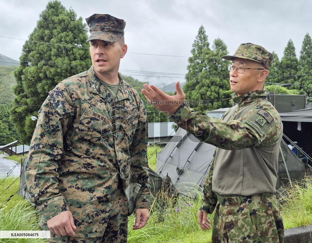 Japan-U.S. joint defense drill
