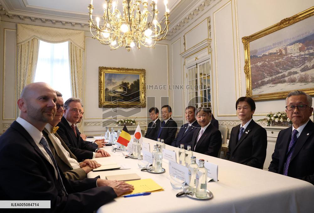 Japan's emperor in Brussels