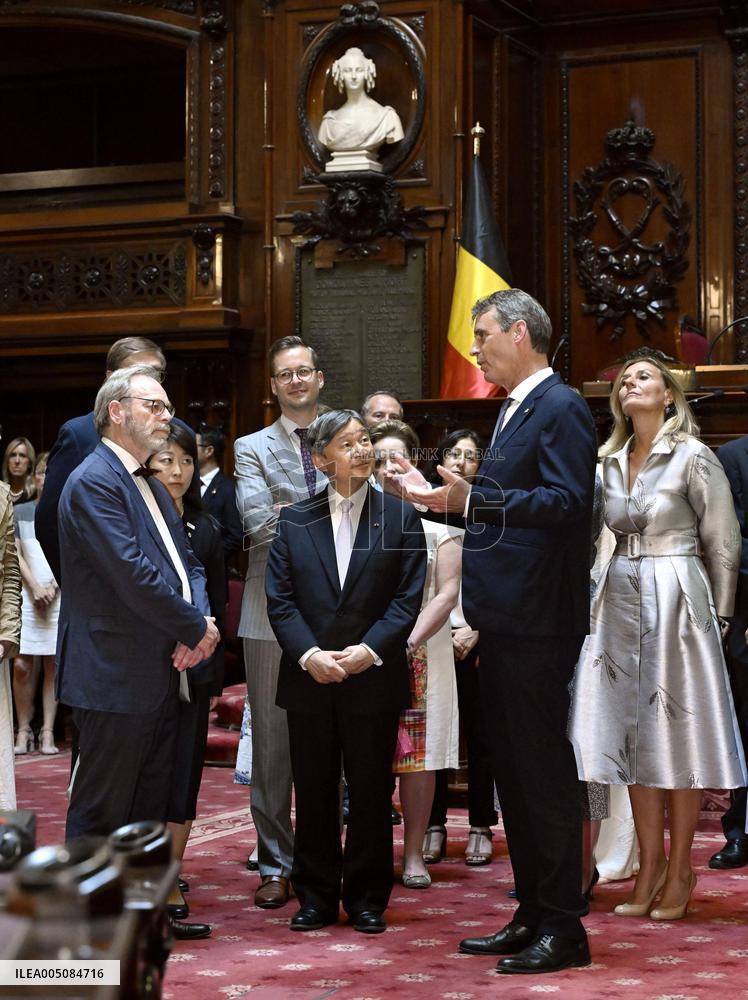 Japan's emperor in Brussels