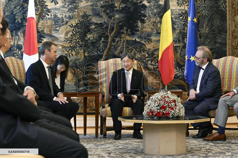 Japan's emperor in Brussels