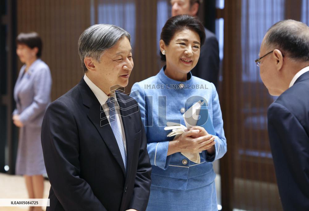 Emperor, empress return home