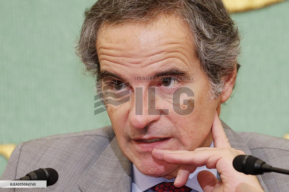 IAEA chief Grossi meets press in Tokyo