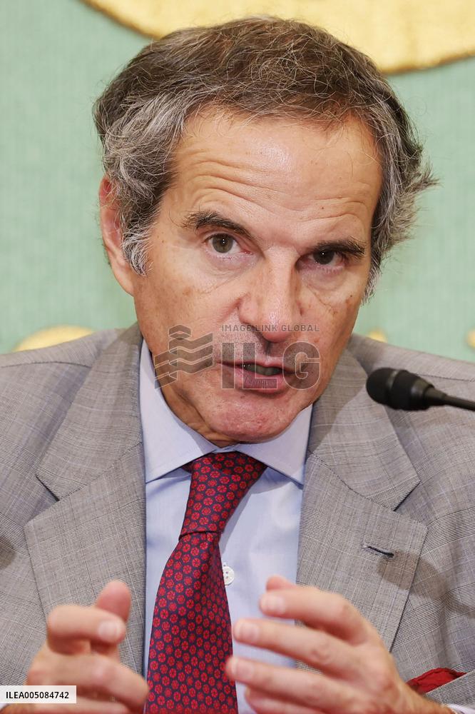 IAEA chief Grossi meets press in Tokyo