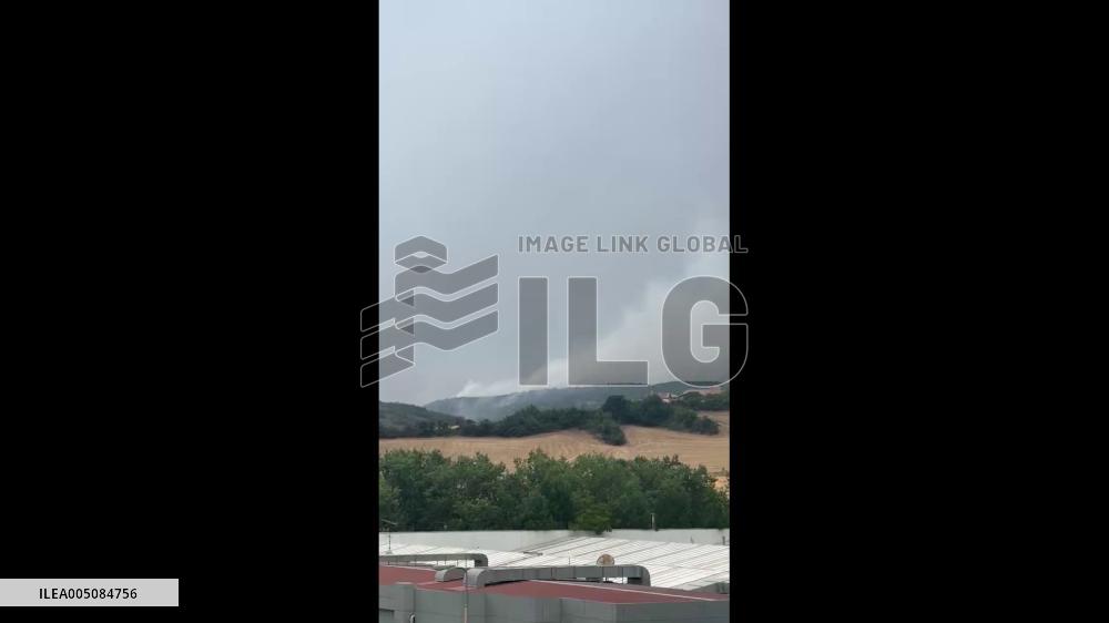 Spain: Evacuations Forced as Wildfire Breaks Out in Ezkabarte, Navarra