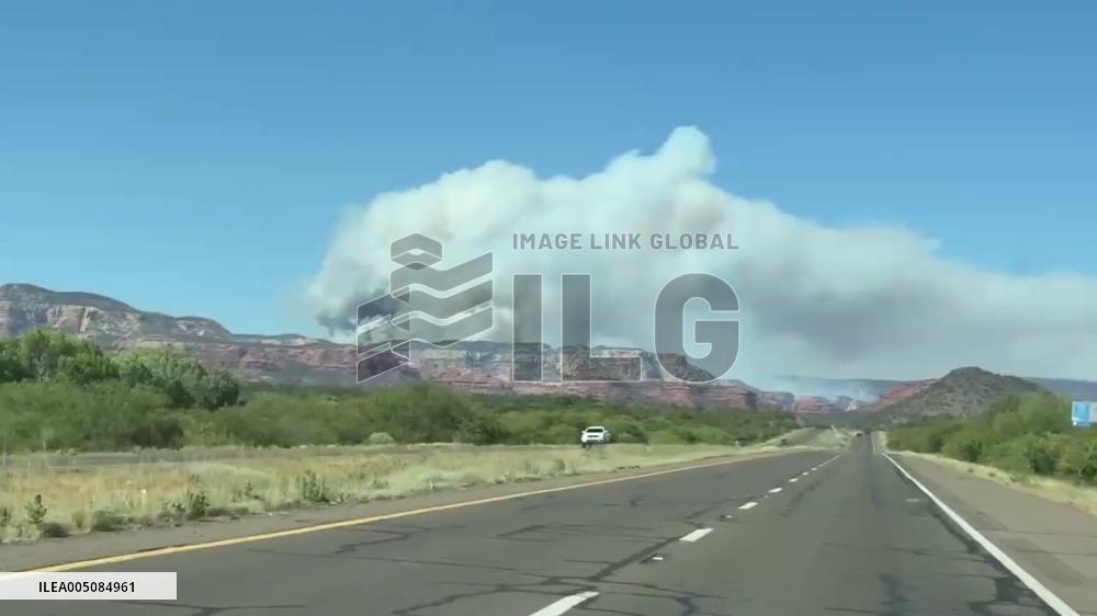 US: Pocket Fire Surges Near Sedona, Arizona