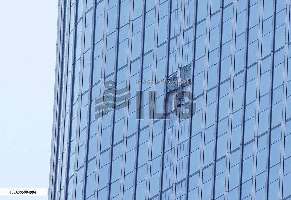 Light aircraft crashes into skyscraper in Beijing