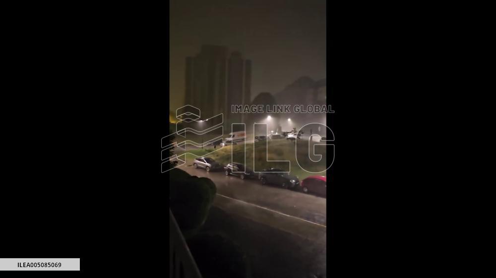 Belgium: Severe Storms Batter Brussels, Flooding Streets and Toppling Trees Overnight