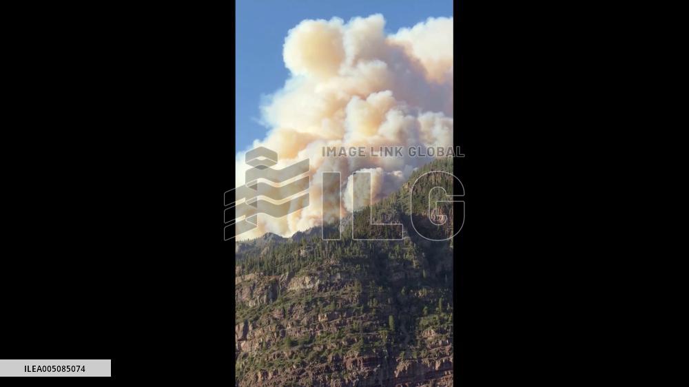US: Gold Mountain Fire Prompts Evacuations and Disaster Declaration Near Ouray, Colorad