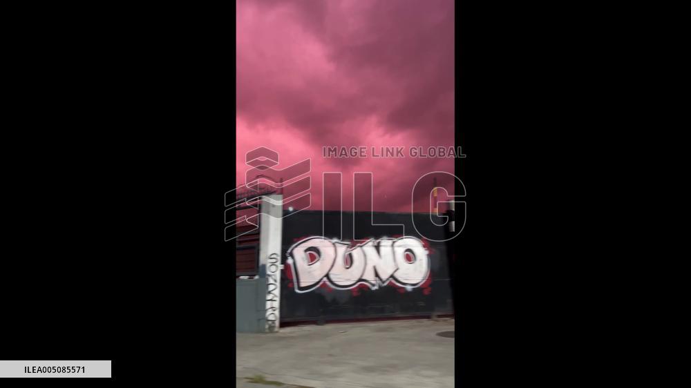 Venezuela: Skies Over Caracas Turn Red at Sunset Days After Deadly Earthquakes 2