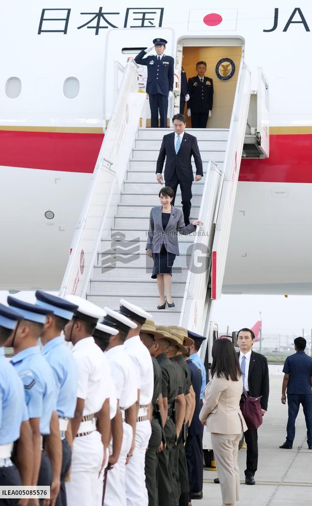 Japan PM Takaichi arrives in India