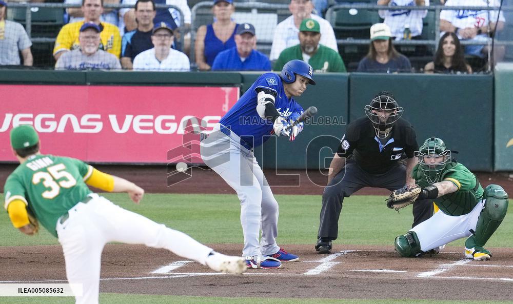 CORRECTED: Baseball: Dodgers vs. Athletics