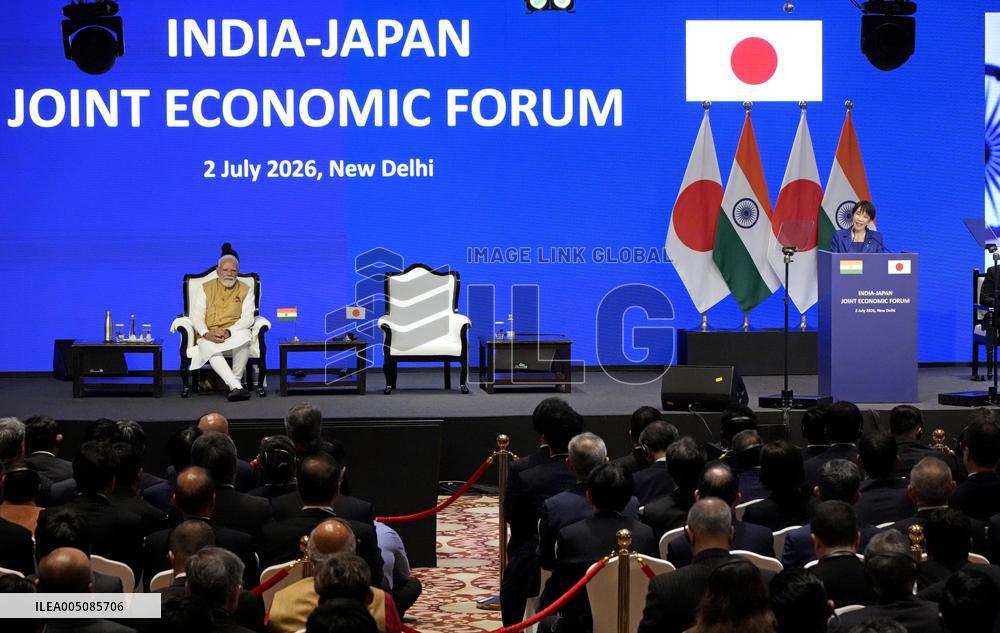 Japan PM Takaichi attends economic forum in New Delhi
