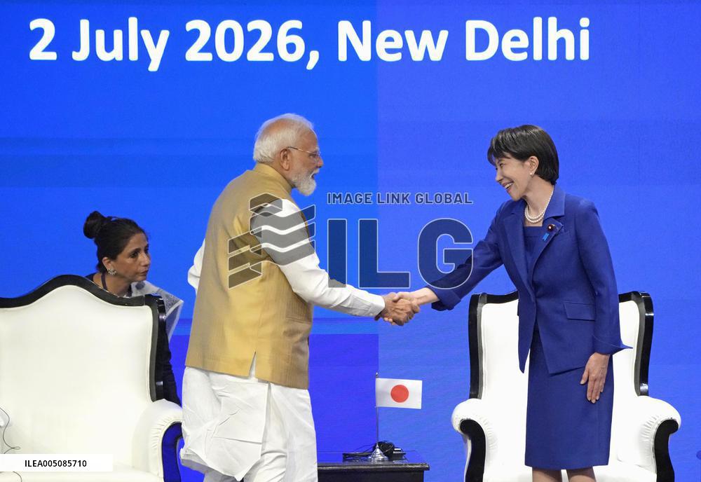Japan PM Takaichi attends economic forum in New Delhi