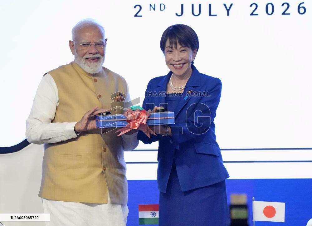 Japan PM Takaichi attends economic forum in New Delhi