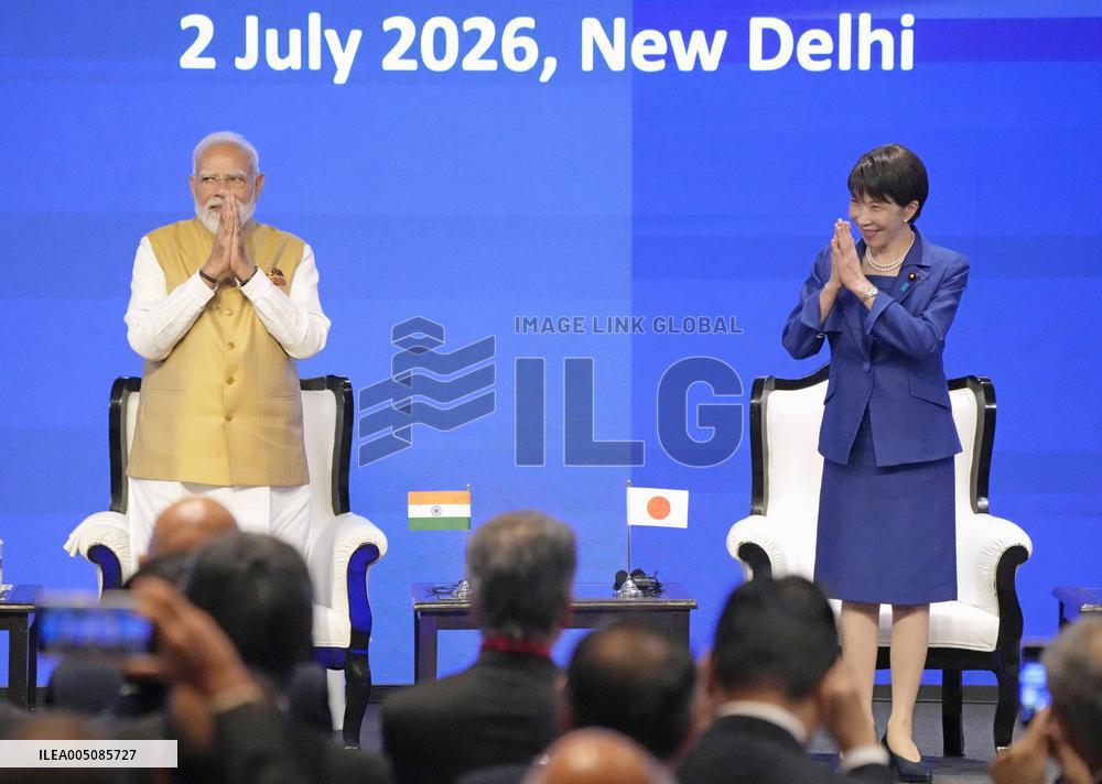 Japan PM Takaichi attends economic forum in New Delhi