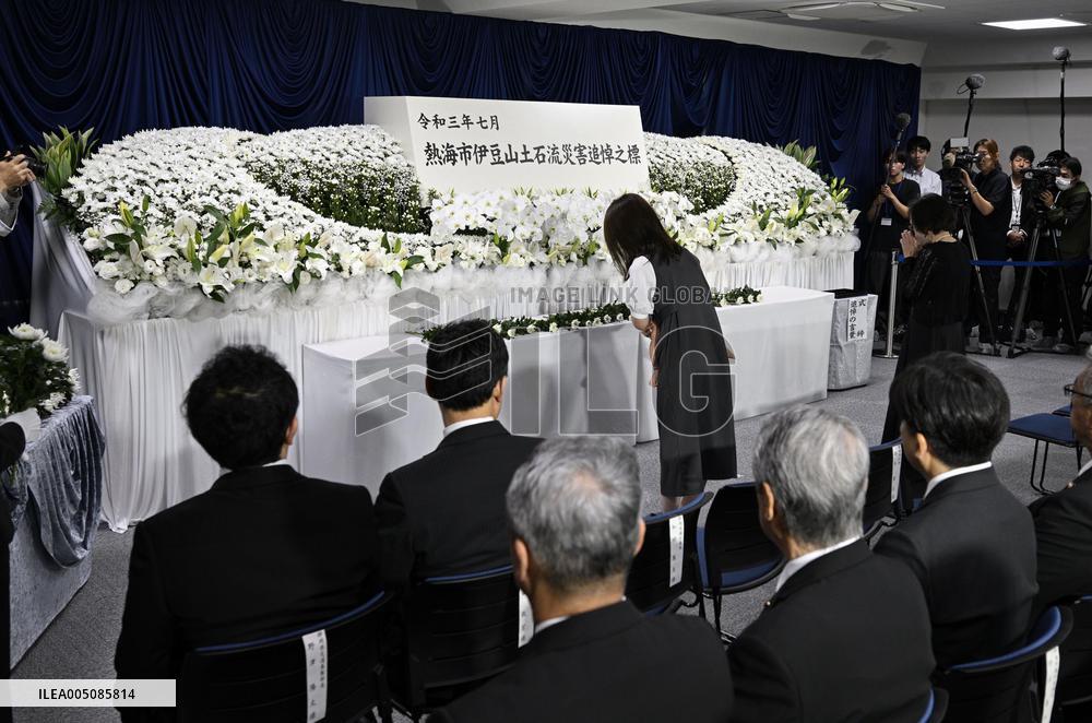 5th anniversary of Atami landslide