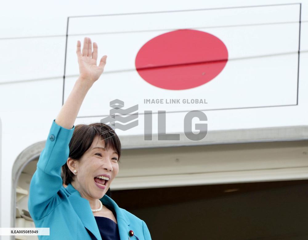 Japan PM Takaichi leaves New Delhi
