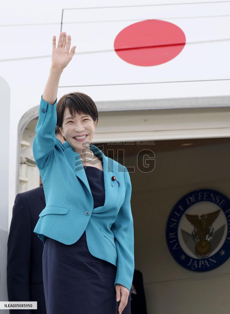 Japan PM Takaichi leaves New Delhi