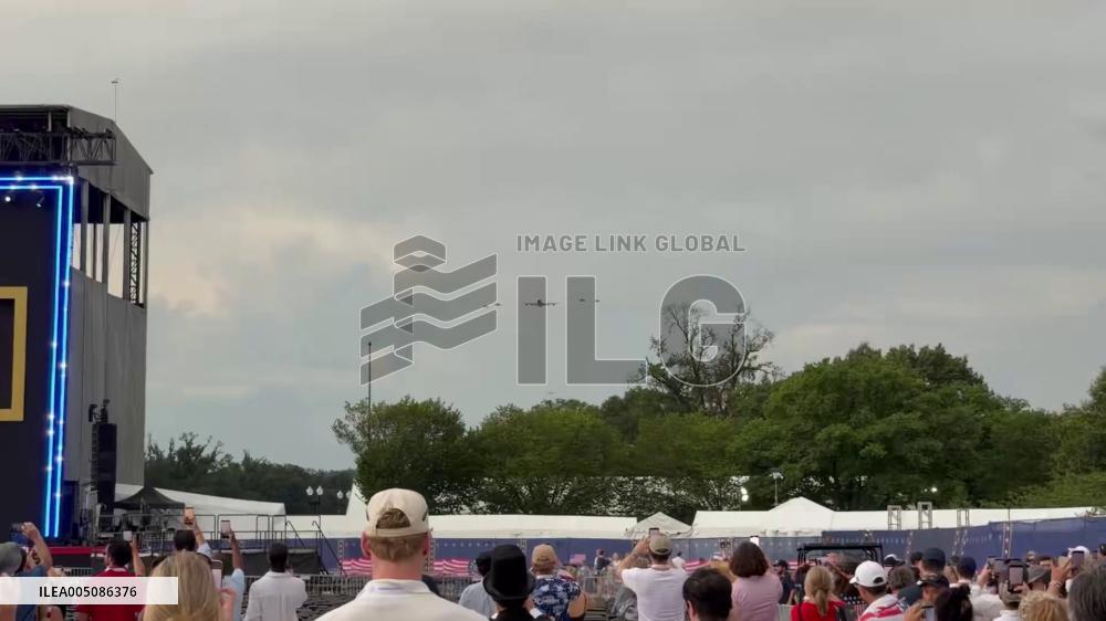 US: America 250 Celebrations Feature Massive Military Air Show over DC