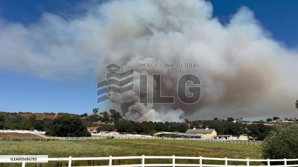 US: Volcano Fire Forces Evacuations in Riverside County, California 3