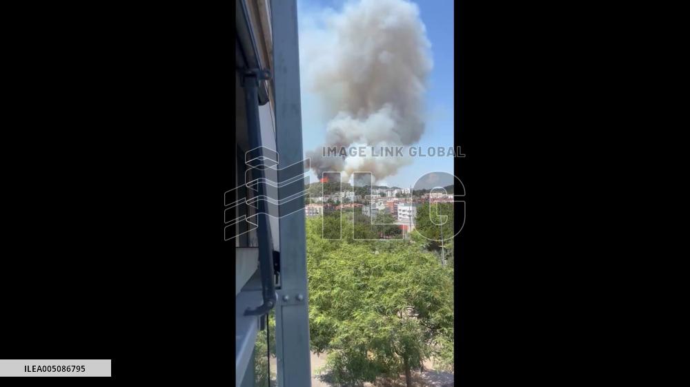 Spain: Wildfire Breaks Out in Gavà, Catalonia, Forcing Lockdown for Thousands of Residents