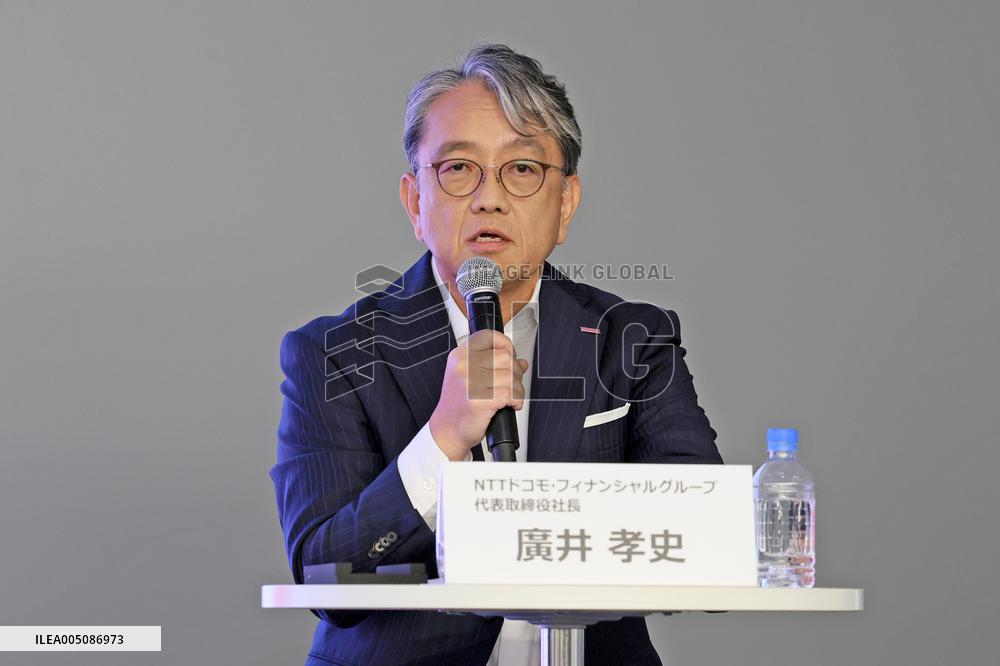 Press Conference on the Establishment of NTT Docomo Financial Group