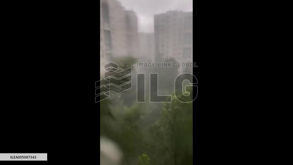 Russia: Powerful Thunderstorm Batters Moscow and Surrounding Region