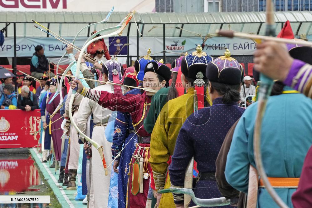 Naadam sport festival in Mongolia