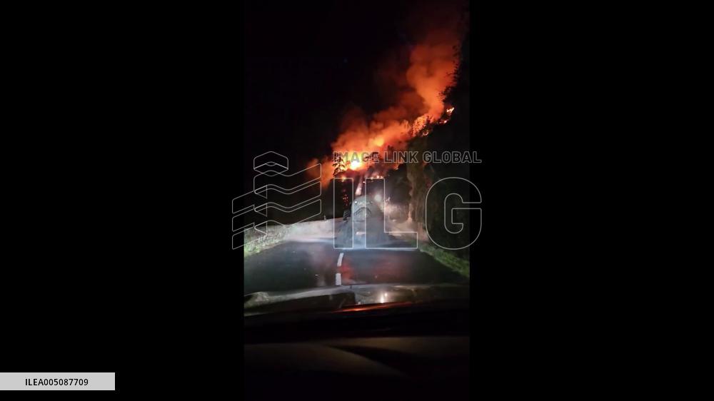 France: Wildfire in Lozère Burns Over 100 Hectares and One House