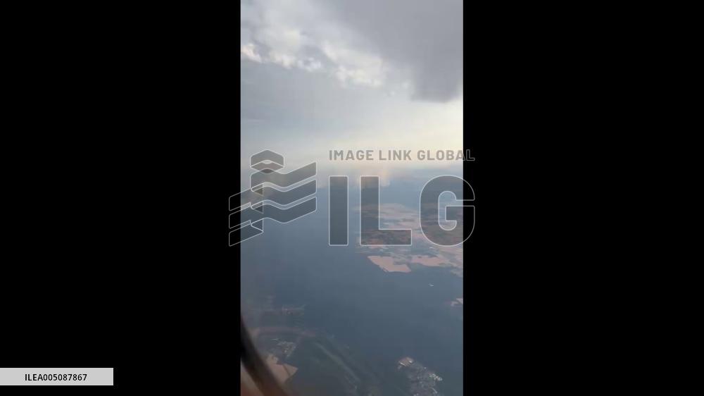 France: Aerial Footage Captures Fontainebleau Forest Fire