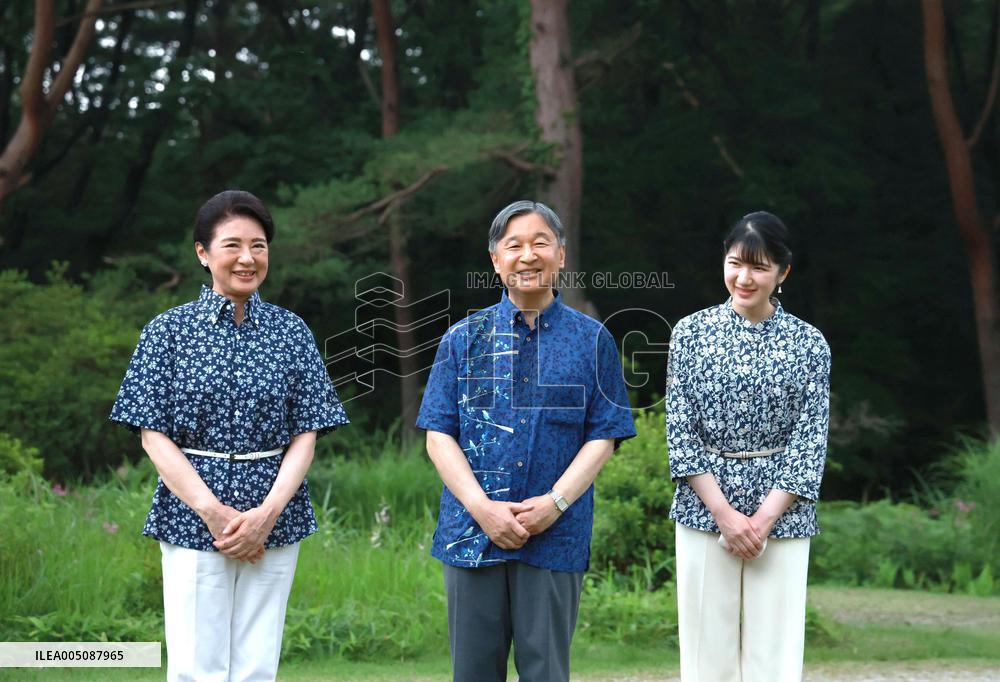 Japan imperial family at villa in Tochigi Pref.