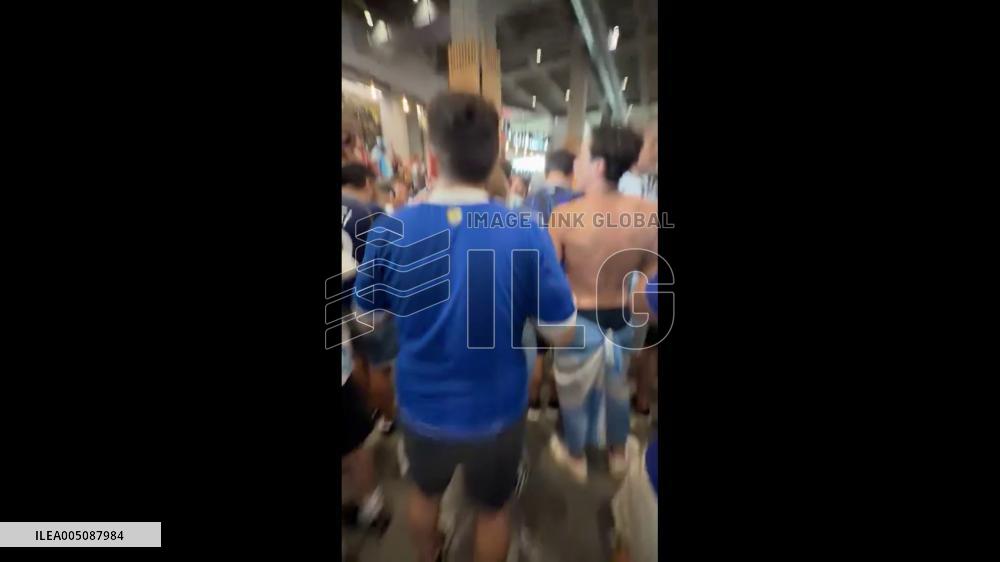 World Cup 2026 – US: Argentina Fans Celebrate After Winning Semifinal Over England
