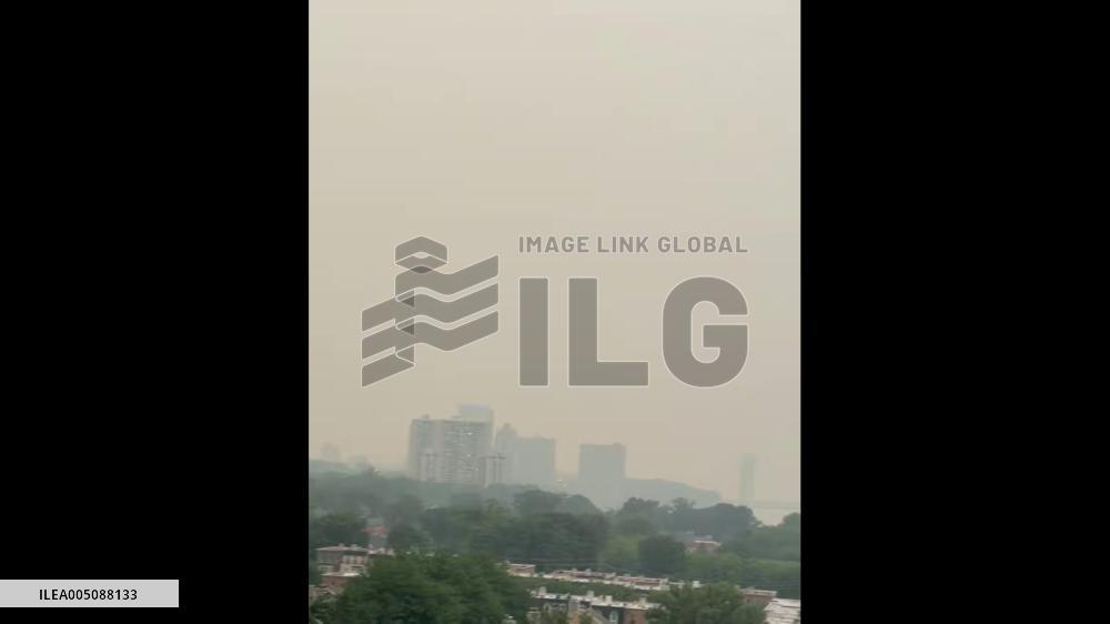 US: Haze From Canadian Wildfires Blankets New York, Northeast 5