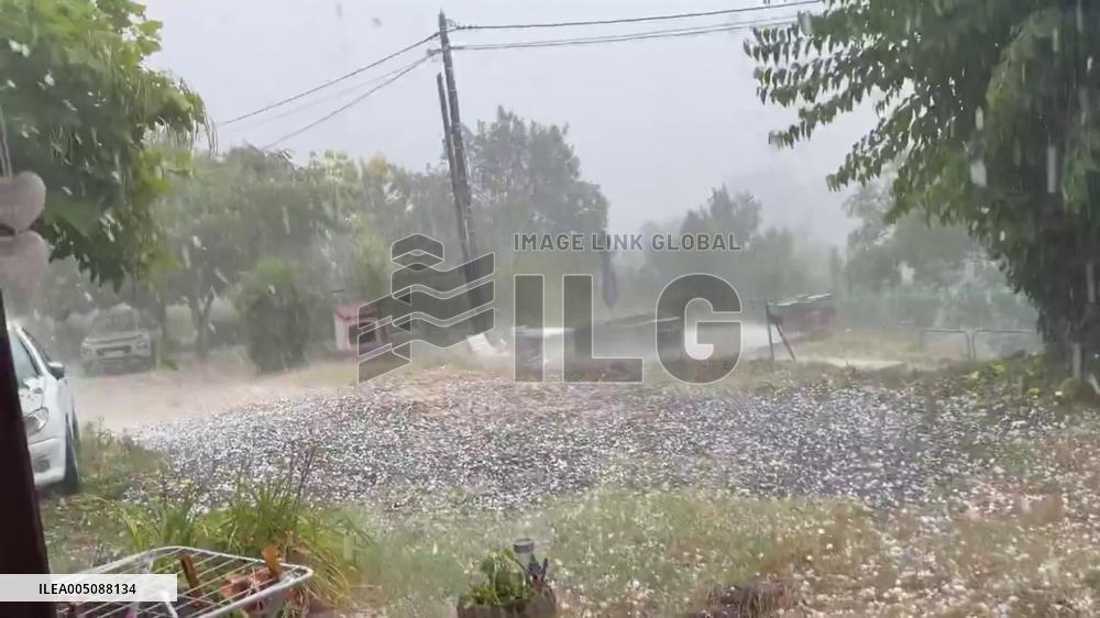 France: Violent Hailstorm Batters Ardèche, Damaging Cars and Buildings
