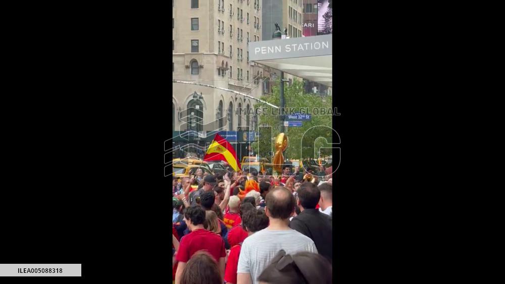 World Cup 2026 – Spain Fans Gather in Madison Square Garden Ahead of Final